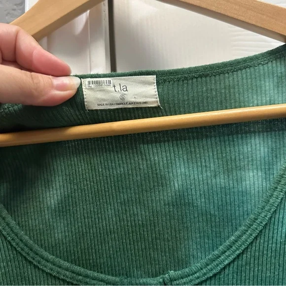 Anthropologie | T.LA green tie dye button down dress size small - Picture 4 of 4